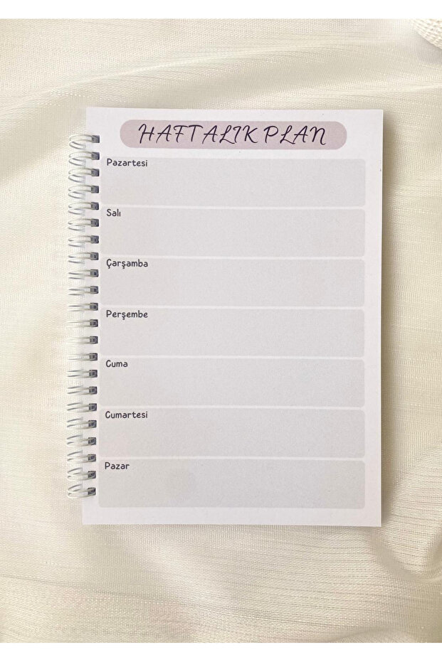 A5 Size Notebook – Spiral Bound / Agenda / Notepad / Ring-Bound Notebook - Weekly Plan - 1