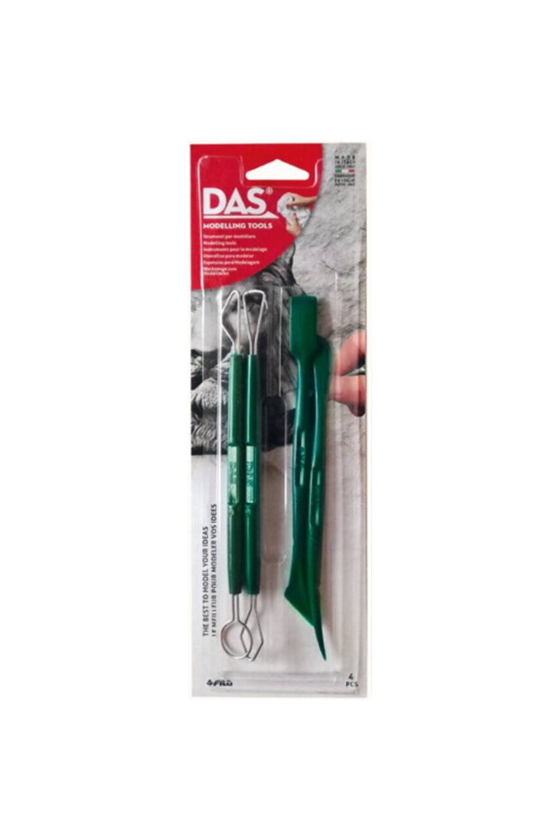 Unelte metal/plastic pentru modelaj, 4buc/blister, Basic Set
