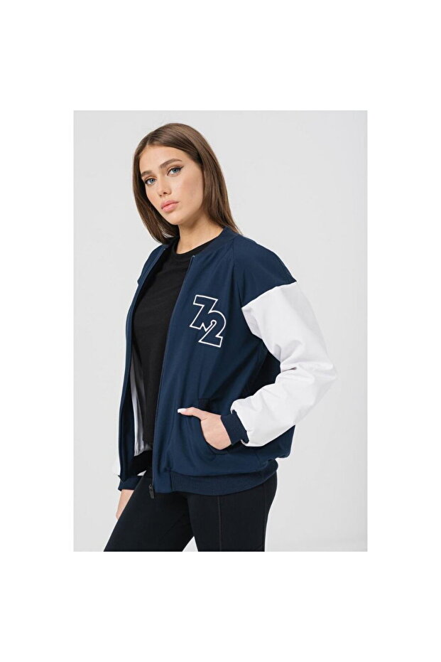 W JACHETA BOMBER NAVY L - 1
