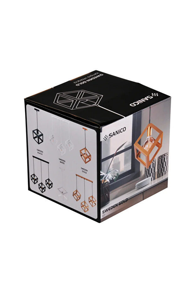 Pendul Sweeden, 1 x E27, 60 W, auriu - 3