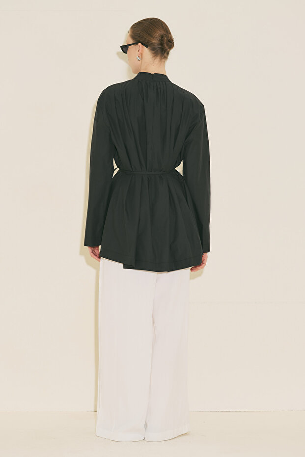 PLİSELİ TUNİK SİYAH - 7