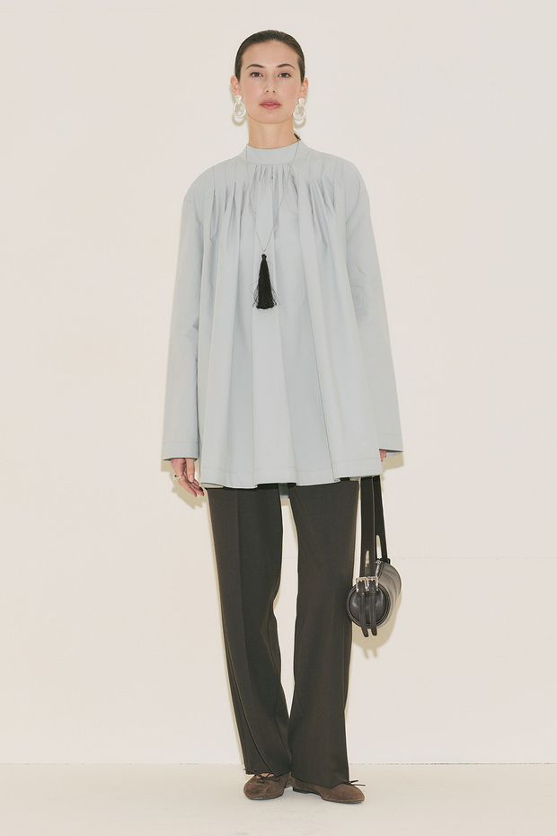 PLİSELİ TUNİK MAVİ - 1