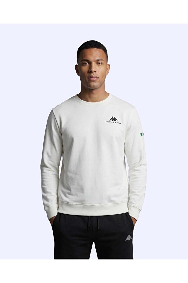 Talie Crewneck Men's White Regular Sweatshirt