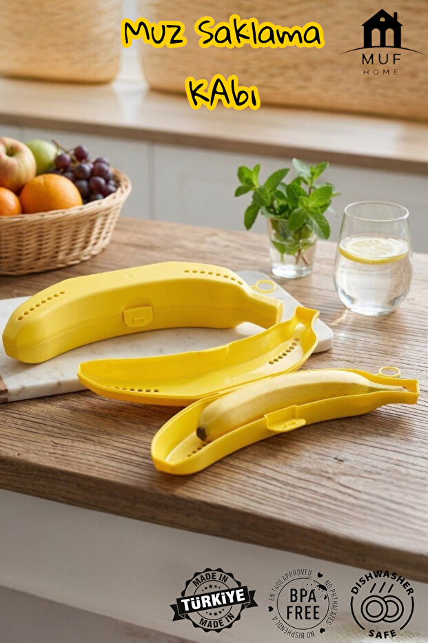 Practical Banana Carrying and Storage Container - Anti-Crushing Design, Bpa-Free