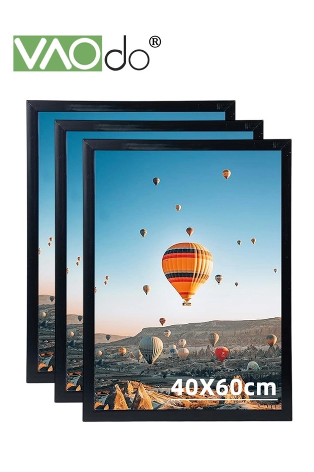 3PCS Rectangular Picture Frame Set for Wall with Gasket Display Wall Photo Frame Desktop Photo Frame