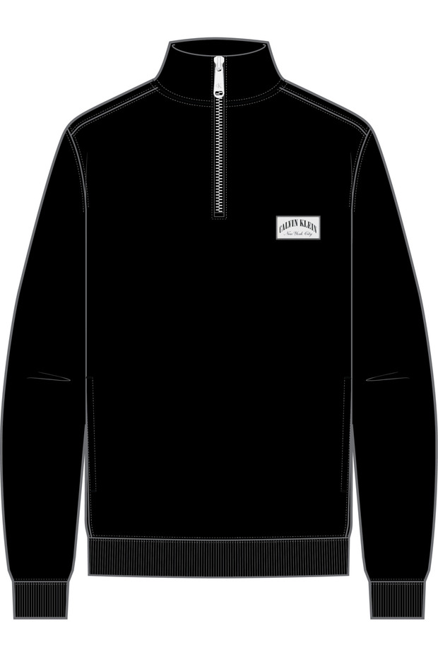 Ls Eu 350Terry Collegiate Badge Black Men's Sweatshirt