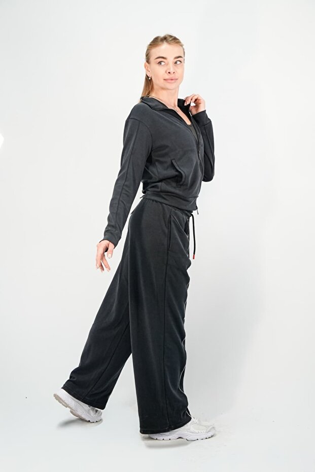 New Season Striped Modal Fabric Women's Tracksuit