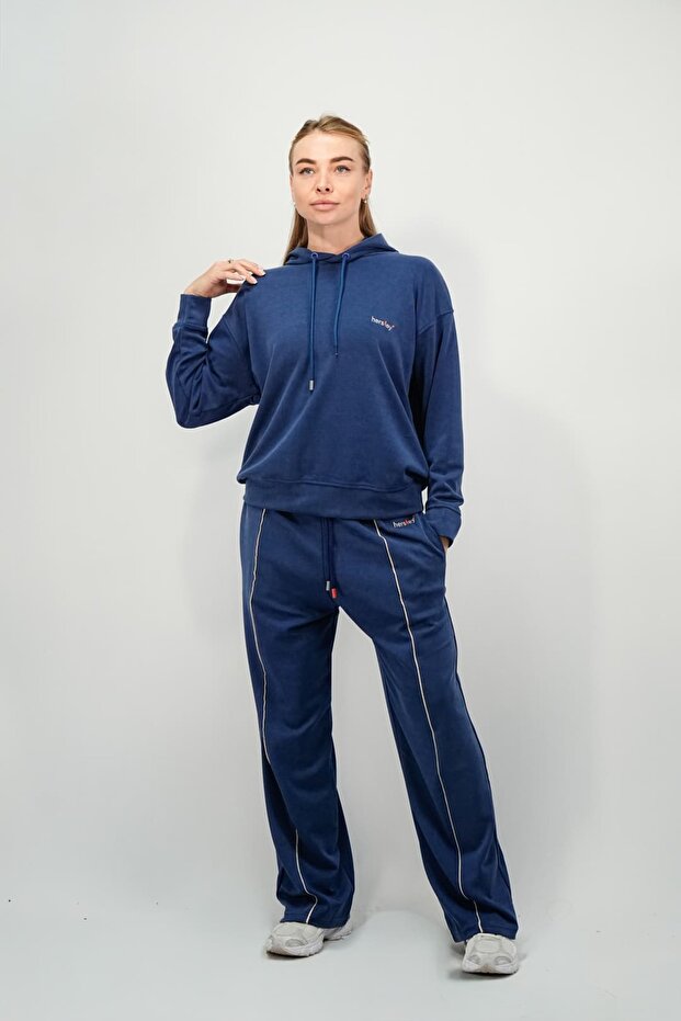 New Season Striped Modal Fabric Women's Tracksuit