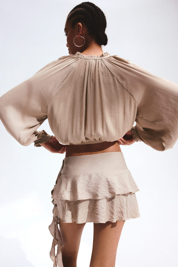 Balon Kollu Bluz - 5