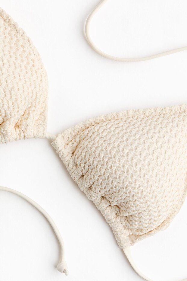 Dolgulu Üçgen Bikini Üstü - 6