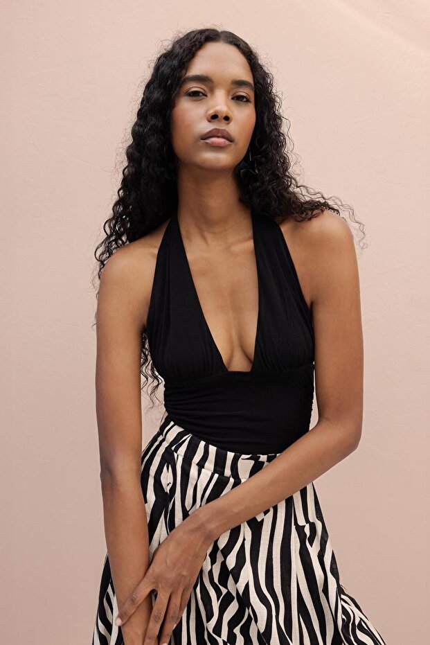 Drapeli Bağlamalı Top - 2