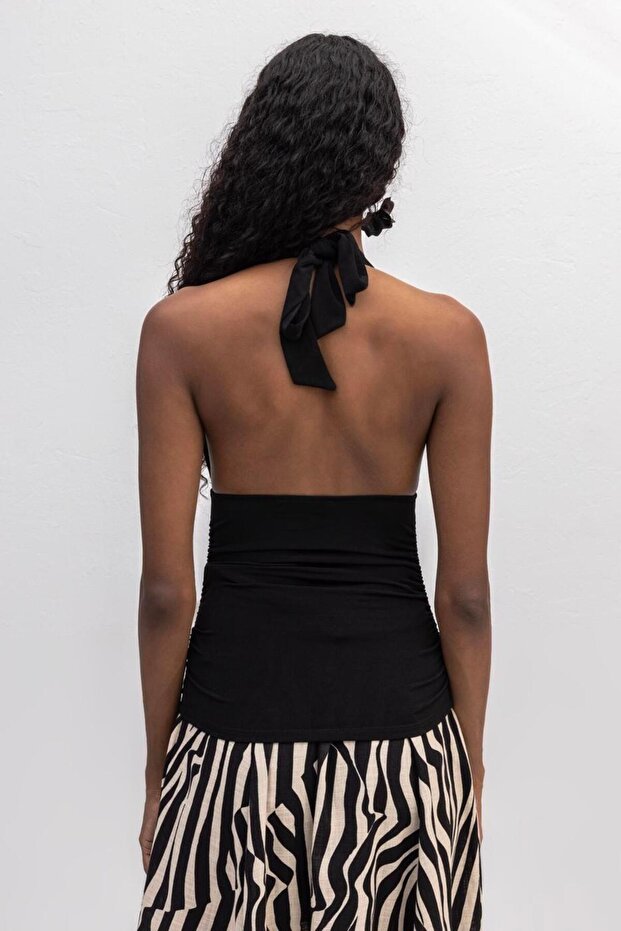 Drapeli Bağlamalı Top - 6