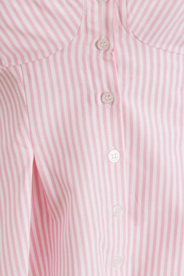 Pileli Askılı Bluz - 3