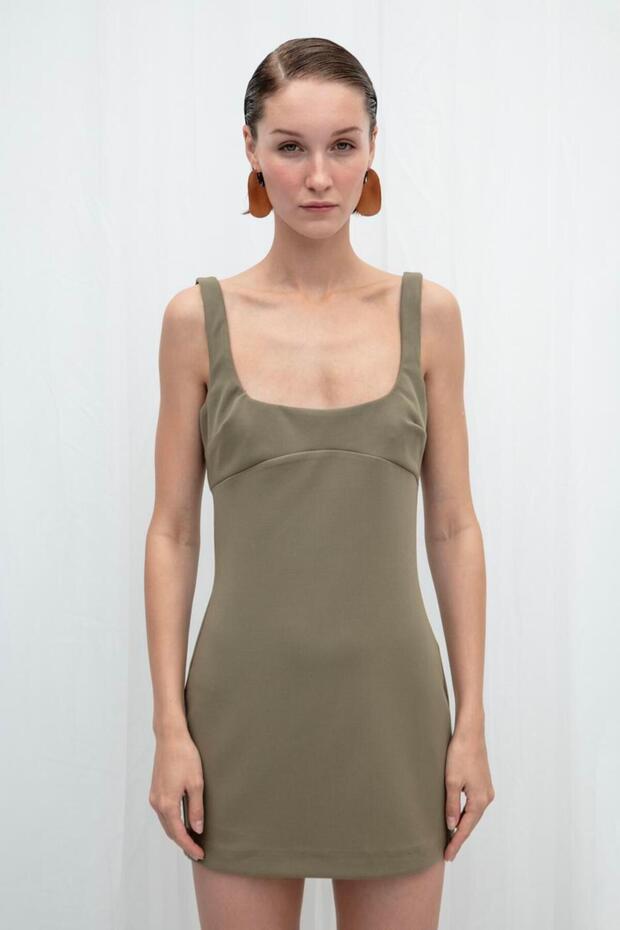 Vücuda Oturan Mini Elbise - 4