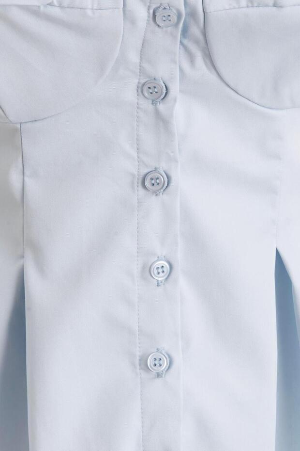 Pileli Askılı Bluz - 3