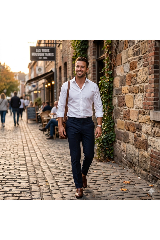Men's 100% Cotton Shirt – Premium Quality Relaxed Fit for Casual and Stylish Use