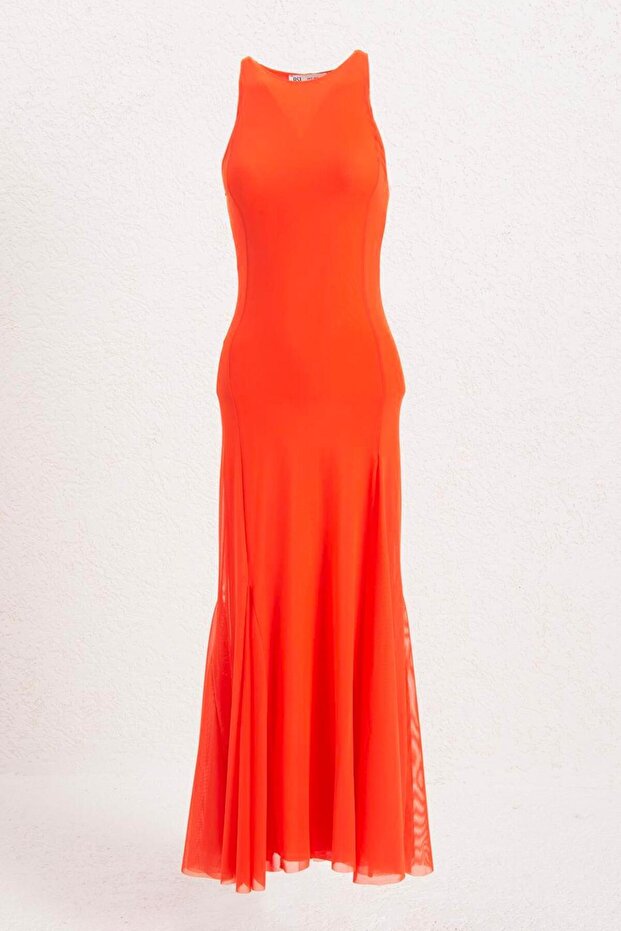 Godeli Tül Midi Elbise - 1