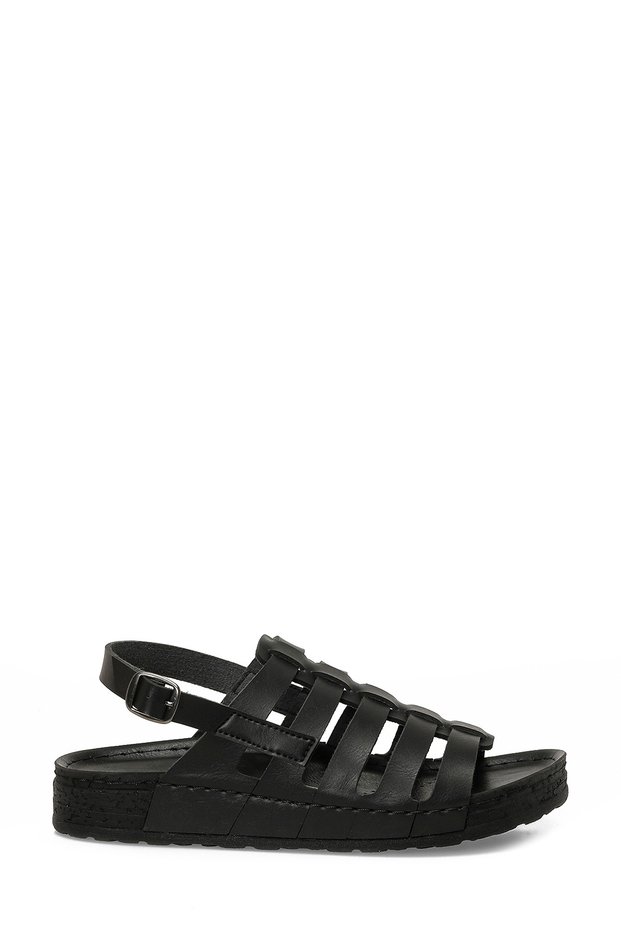 167208.Z6Fx Black Women's Flat Shoes Sandals