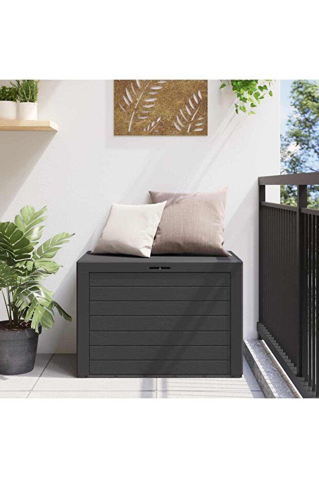 Garden Storage Box Anthracite 78x44x55 cm