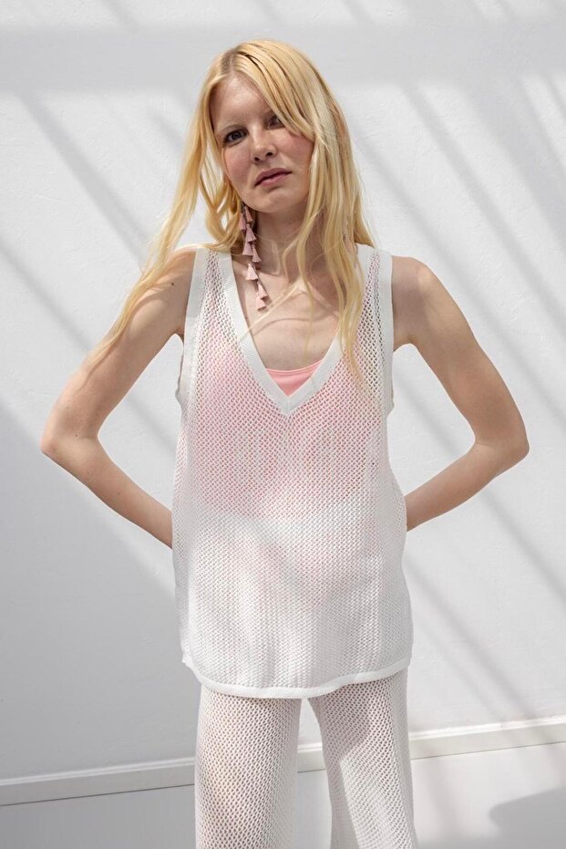 File Örgü Bluz - 2