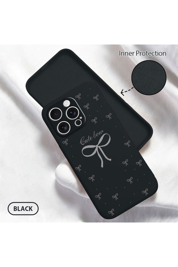 iPhone 16 Pro Compatible Plain Striped Fiyonk Patterned Liquid Silicone Case, Soft, Stylish and Convenient