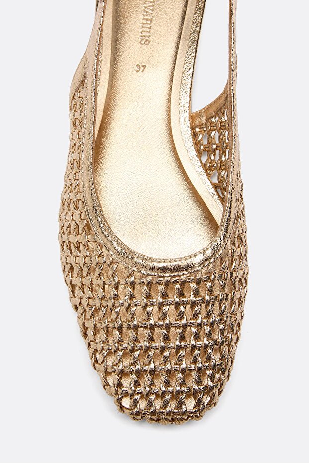 Örgü espadril babet - 5