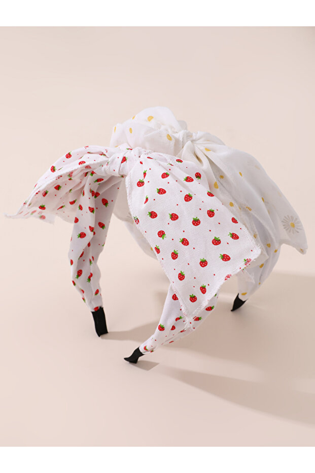 Pack of 2 - Strawberry Daisy Print Headband