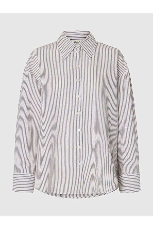 Bluse aus Leinengemisch Oversized - 2