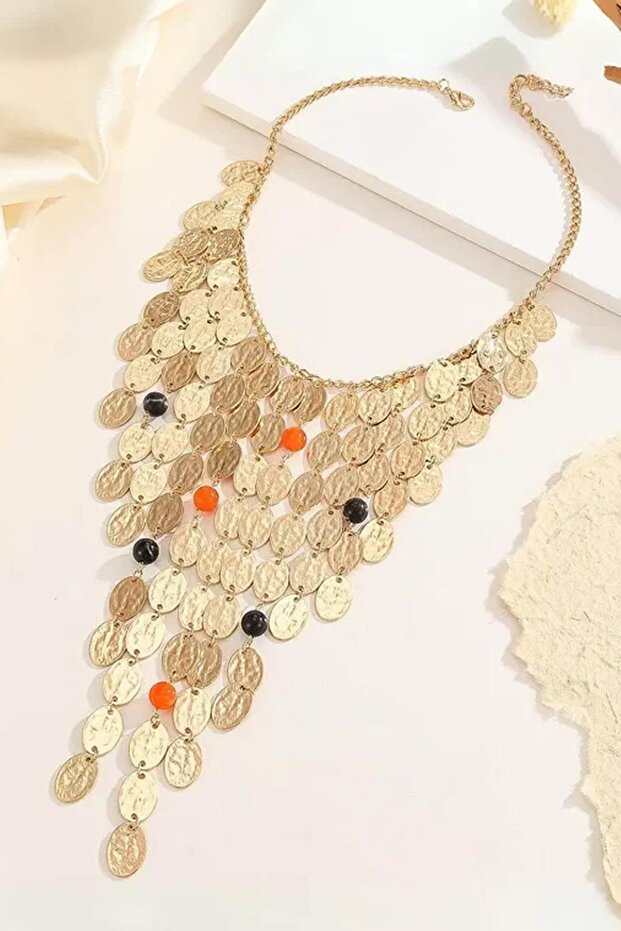 Çoklu Uzun Pullu Kolye - 3