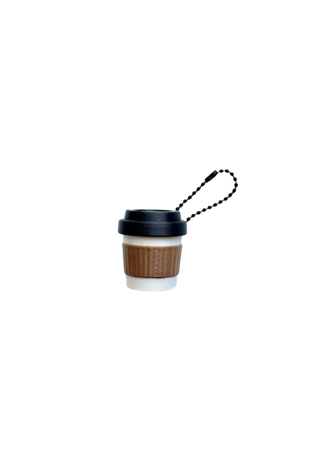 3D Printed Coffee Cup Clicker - Mechanical Switch Tactile Desk Accessory (Made in UAE)