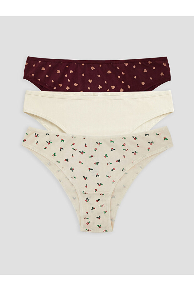 Seray New Season Printed Brazilian Briefs 3-Pack