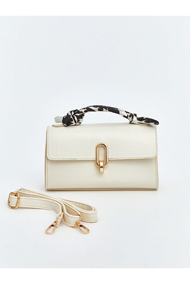 Seray New Season Leather-Look Women with Scarves Shoulder Bag