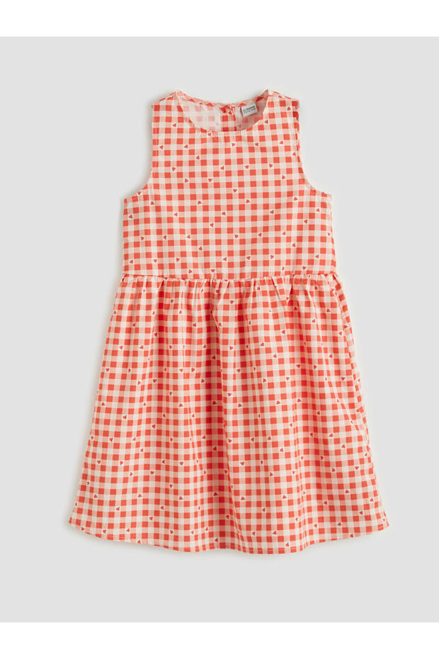 Nevavm Oval Collar Girl's Dress with a Difference