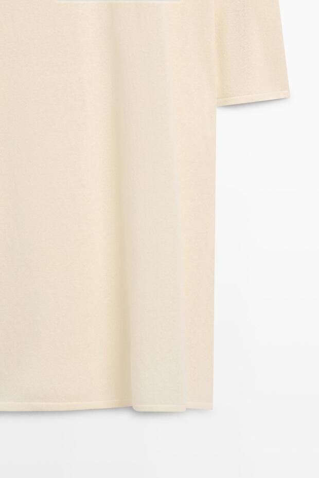 Dökümlü tunik elbise - 7