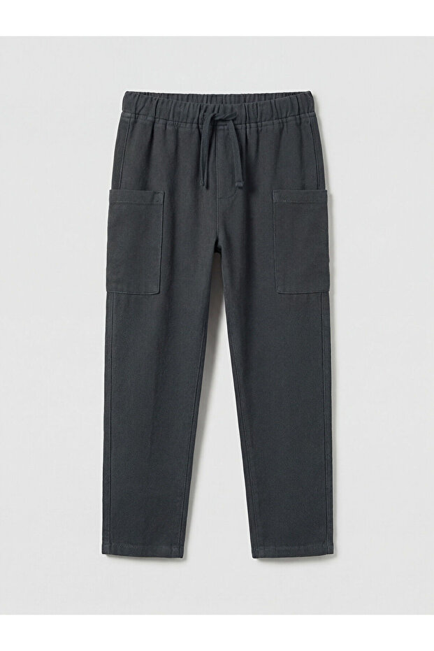 Seray New Season Boys' Linen Mixed Cargo Pants