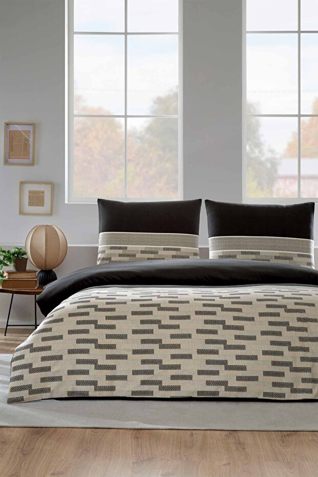 Sculpted Double Winter Flannel Duvet Cover Set