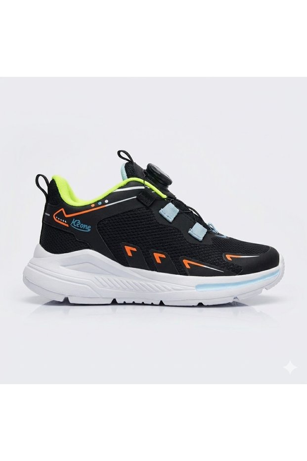 M.P 251-3411 Smart Lace-Up Children's Sports Shoes Black