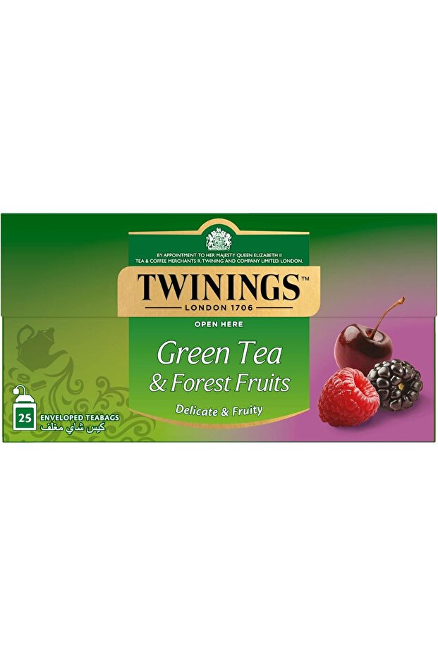 Green Tea And Forest Fruits 25 Tea Bags