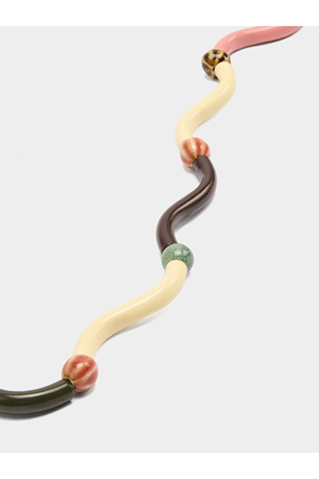 Seramik Dalgalı Kolye - 3