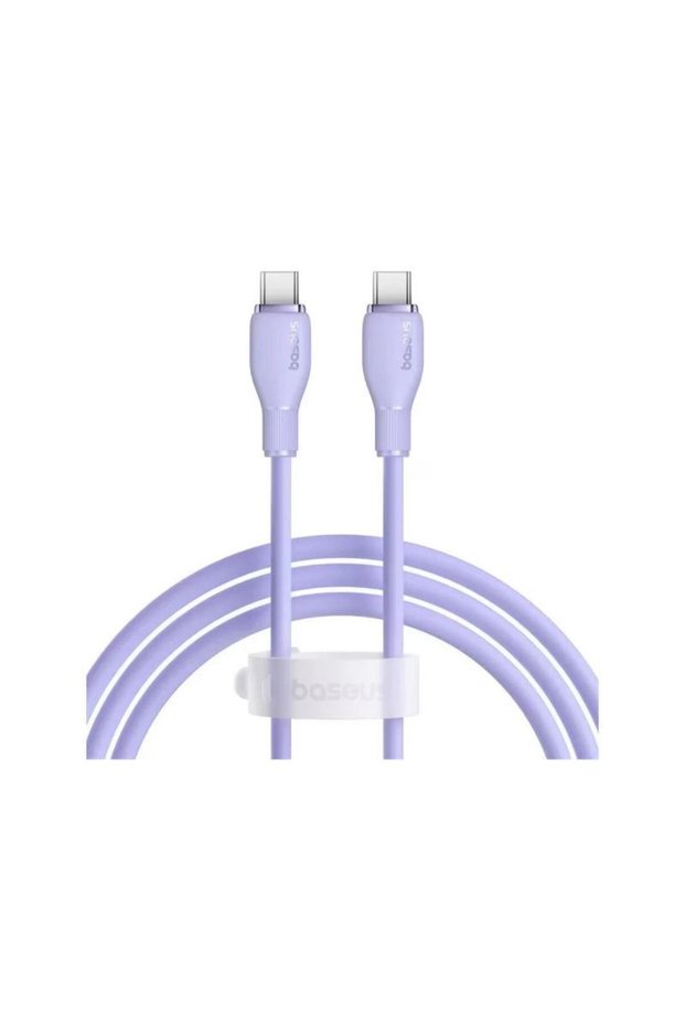 Cablu Pudding USB-C la USB-C 100W, 1.5m, Violet