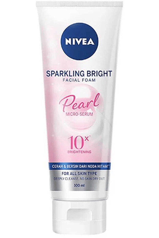 Sparkling Bright Facial Foam Pearl Micro Serum Deep Cleanse (100ml)