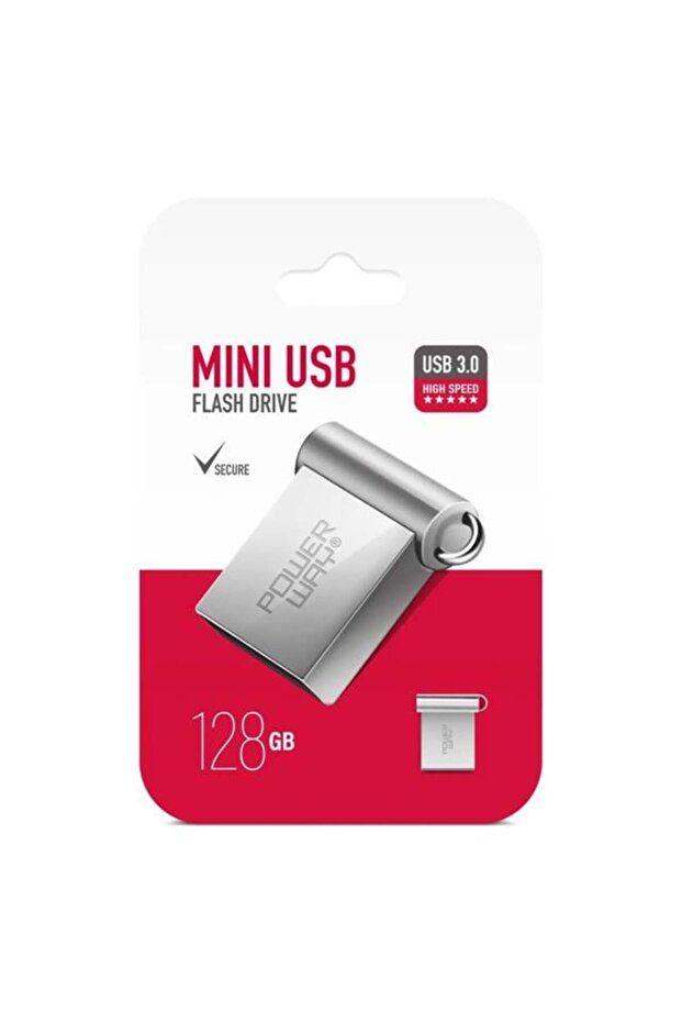 Powerway Mini 128Gb Metal Mini USB 3.0 ذاكرة فلاش عالية السرعة