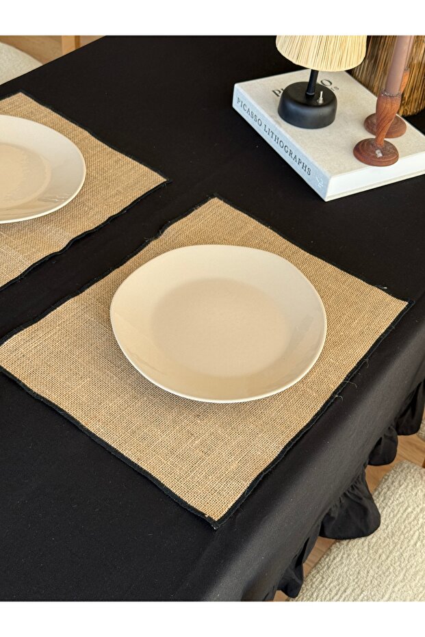 2Li Jute Embroidered Rectangular Placemat / Supla - 3