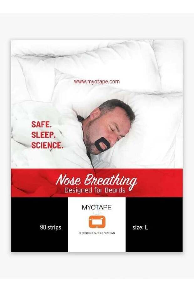 Sleep Strips for Beards: Enhance Sleep Quality, Aid Nasal Breathing, Reduce Mouth Breathing