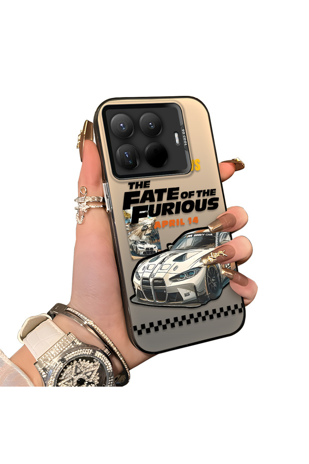 Mi 15t Pro Compatible Hard Acrylic Back Silicone Edge Lens Protection Case