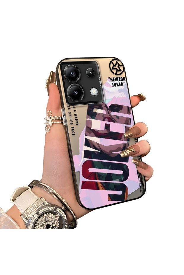 Redmi Note 13 Pro 5g Compatible Hard Acrylic Back Silicone Edge Lens Protection Case