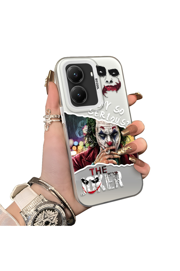 Poco X7 Pro Compatible Hard Acrylic Back Silicone Edge Lens Protection Case