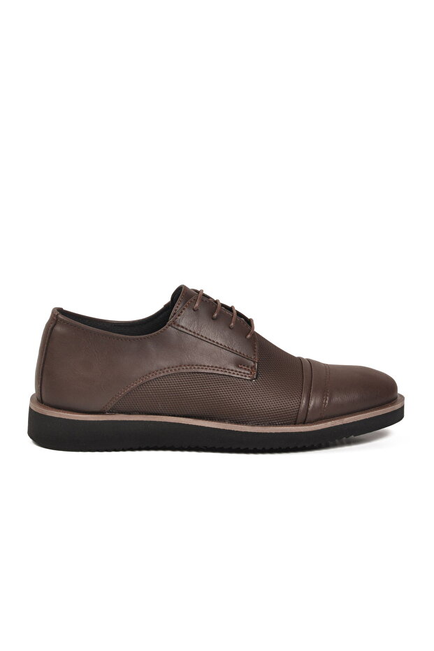 Brown Lace-Up Men's Casual Shoes