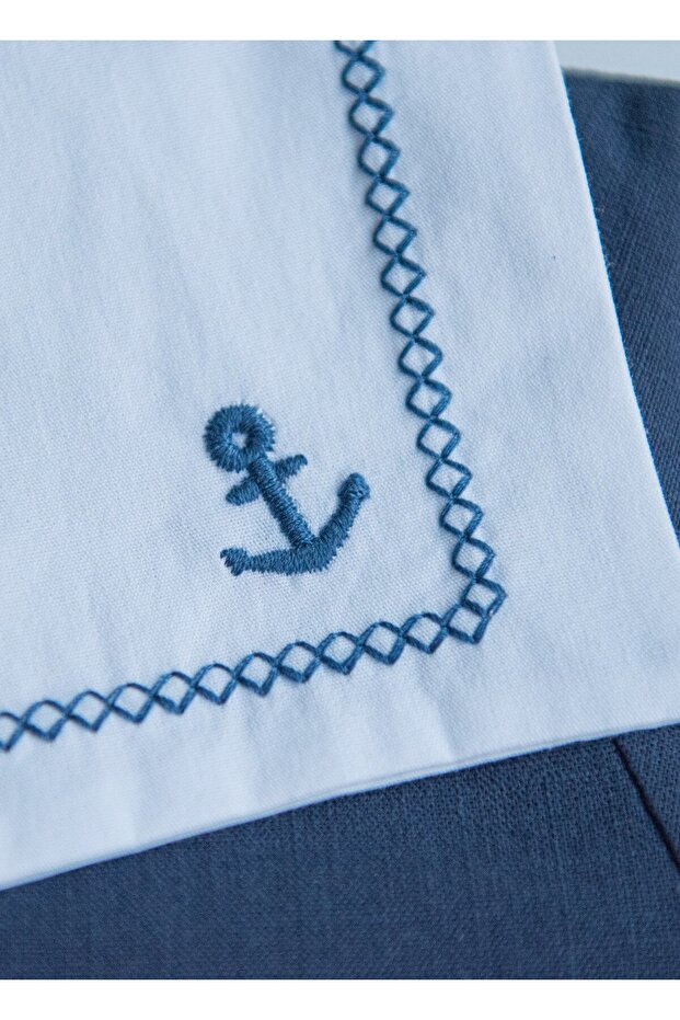 Davin Şort Tulum Mavi - 6