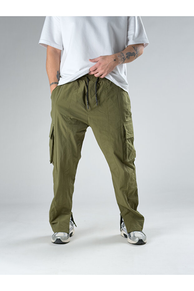 Premium Quality Green Parachute Fabric Men's Trousers Coc2950
